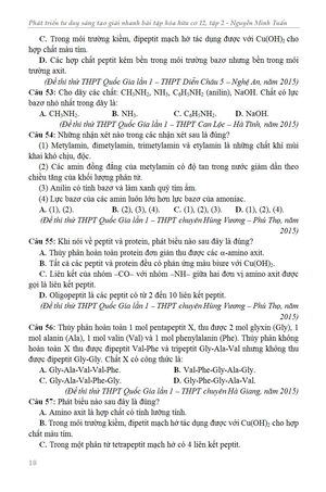 bộ phát triển tư duy sáng tạo giải nhanh bài tập trắc nghiệm hóa học hữu cơ 12 - tập 2