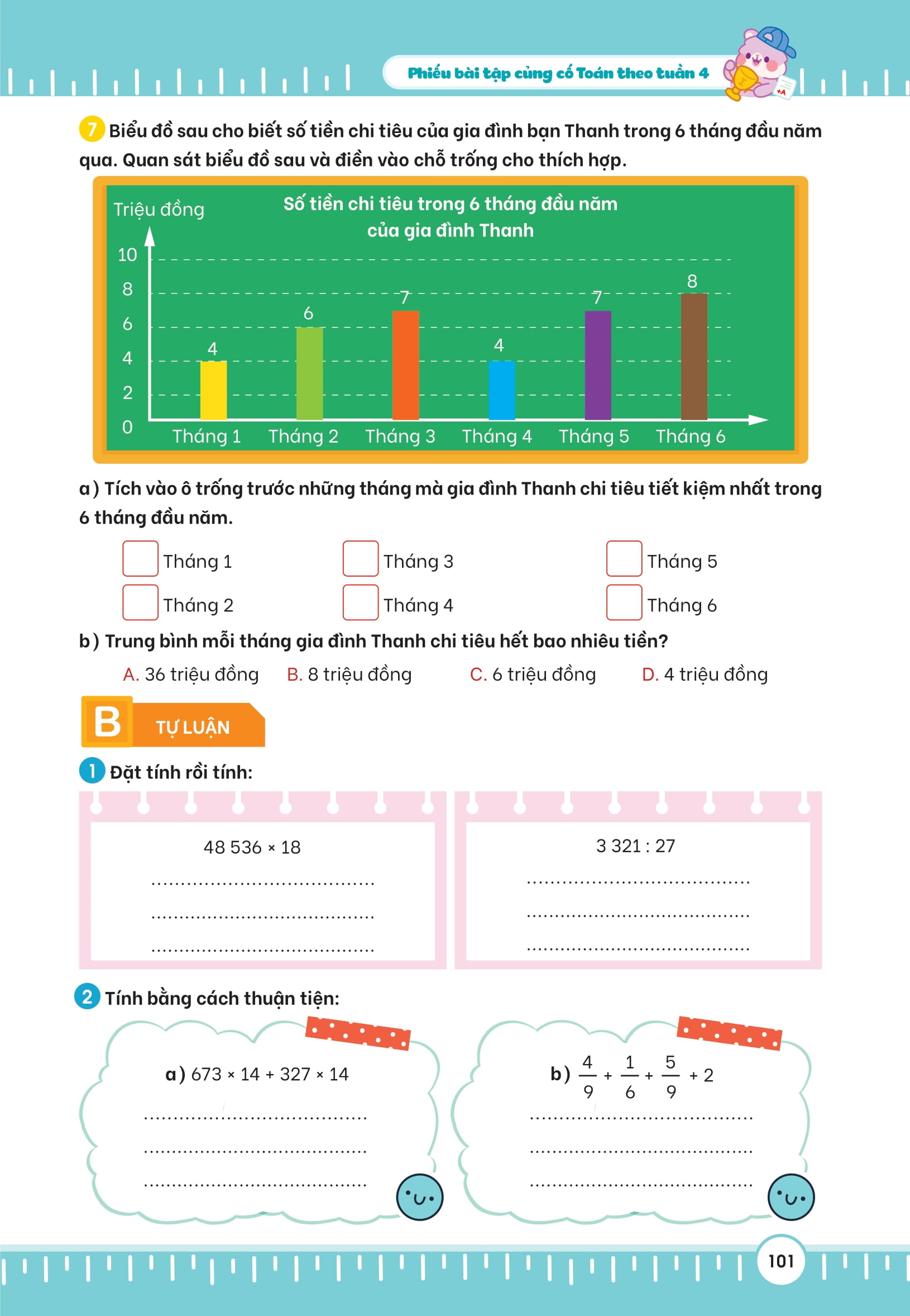 Bộ
						
										
										Phiếu Bài Tập Củng Cố Toán Theo Tuần 4