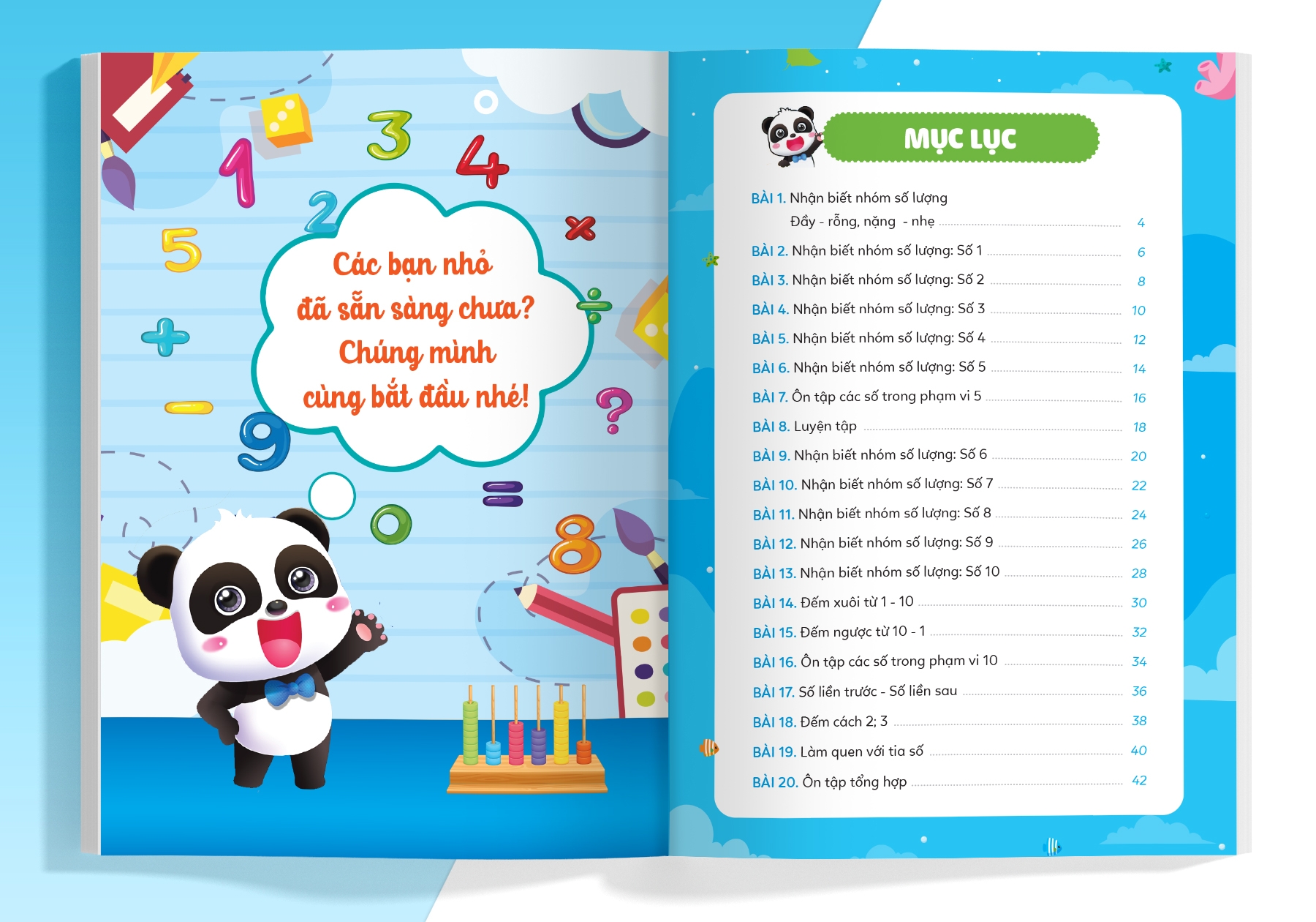 bộ phiếu luyện toán tư duy cùng gấu kiki 1: nhận biết nhóm số lượng