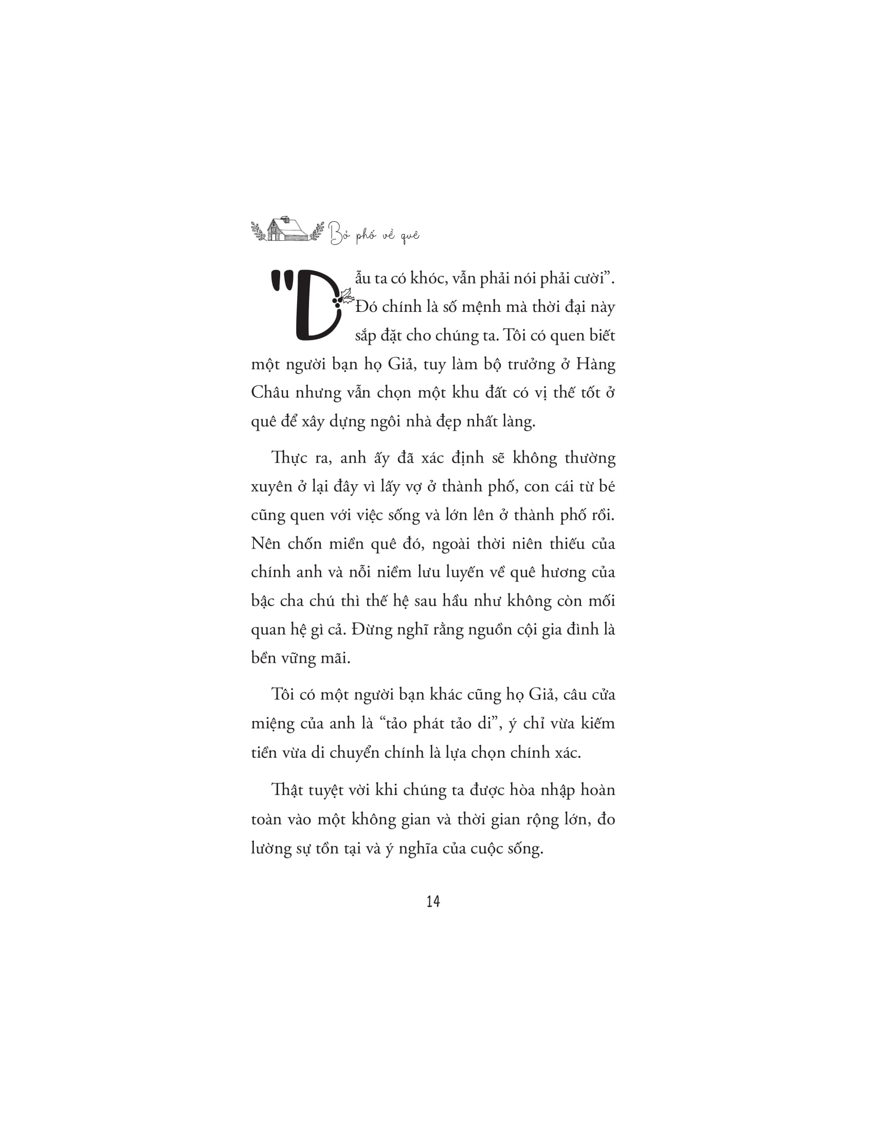 bỏ phố về quê