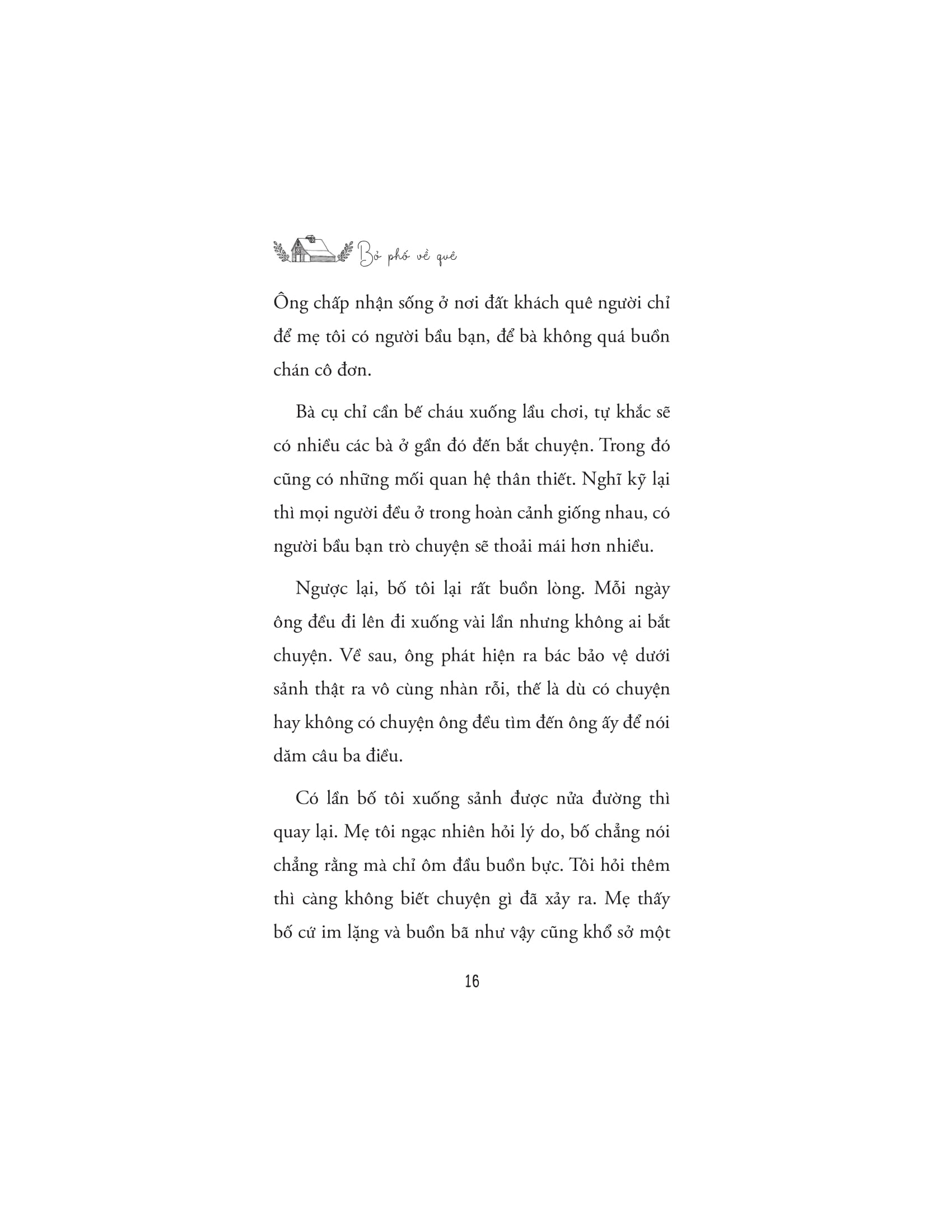 bỏ phố về quê