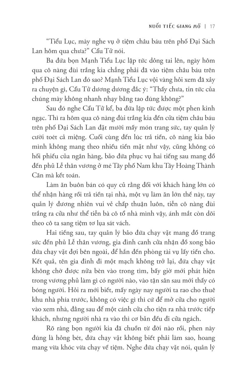 bộ phong ma yến tước - tập 1: nuối tiếc giang hồ