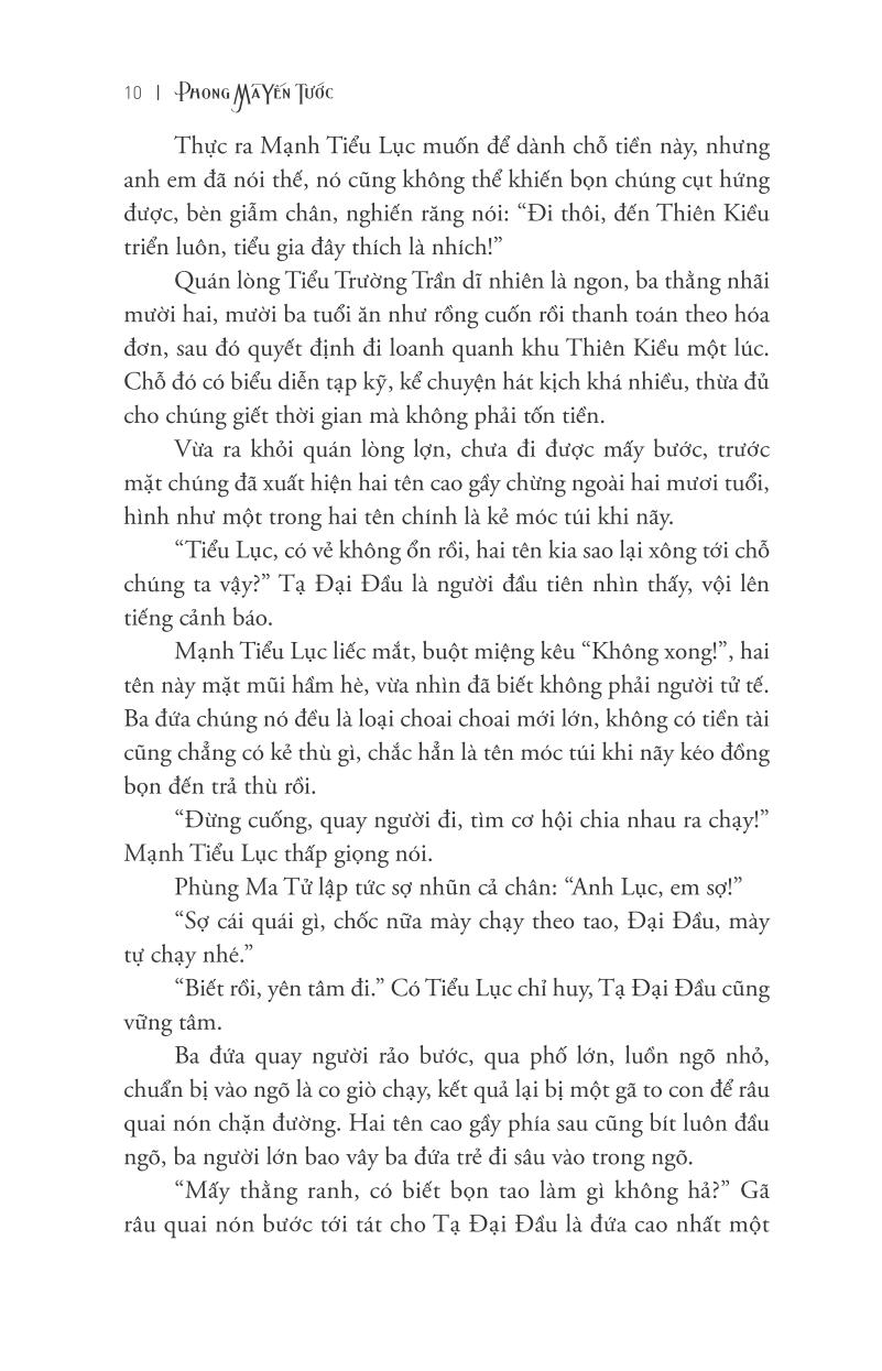 bộ phong ma yến tước - tập 1: nuối tiếc giang hồ