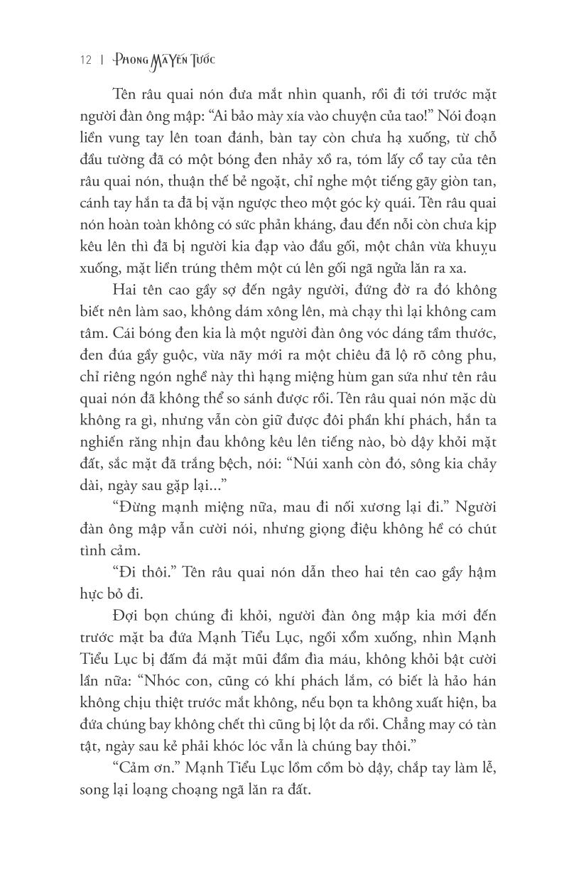 bộ phong ma yến tước - tập 1: nuối tiếc giang hồ