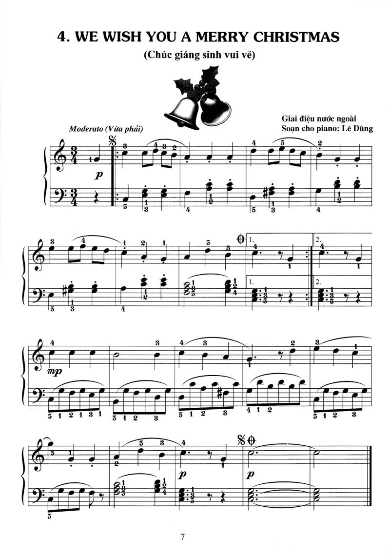 bộ piano cho thiếu nhi - 220 tiểu phẩm nổi tiếng - tập 4 (kèm cd)