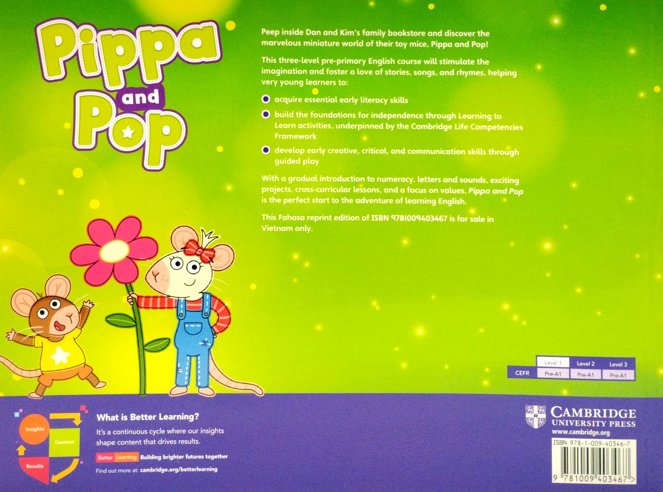 bộ pippa and pop level 1 workbook american english