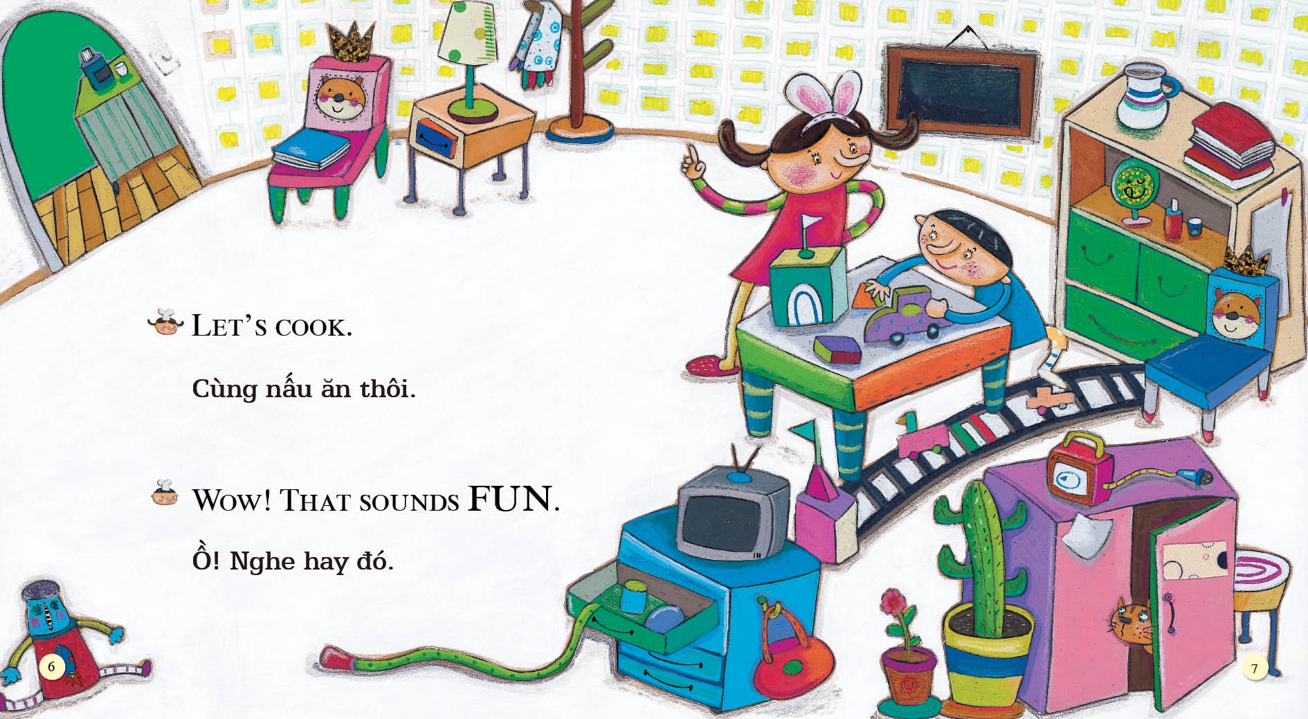 Bo
						
										
										Playtime In English - Level 2 - The Running Cookie Man - Cau Be Banh Quy Dang Chay