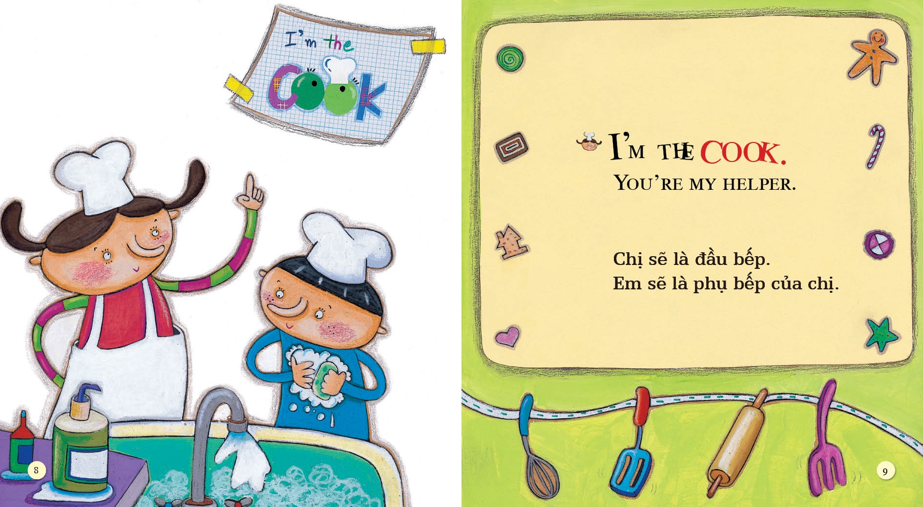 Bo
						
										
										Playtime In English - Level 2 - The Running Cookie Man - Cau Be Banh Quy Dang Chay