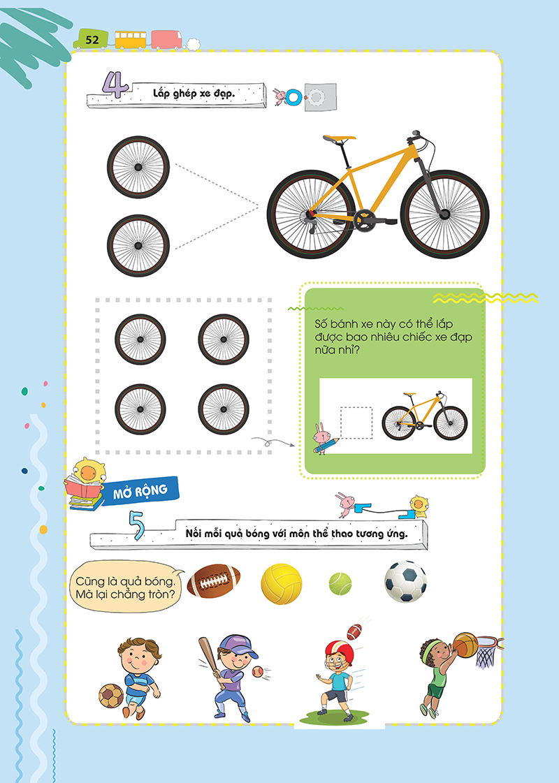 bộ pomath - toán tư duy cho trẻ em 4-6 tuổi - tập 1