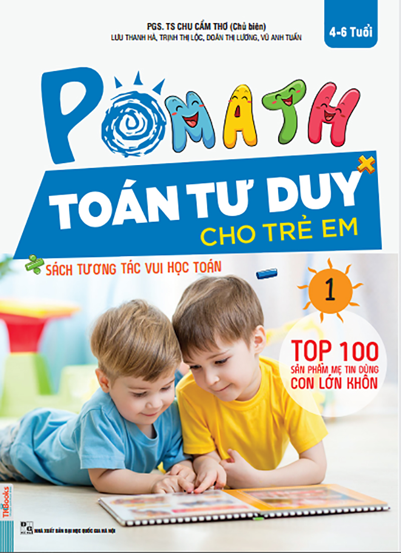 bộ pomath - toán tư duy cho trẻ em 4-6 tuổi - tập 1