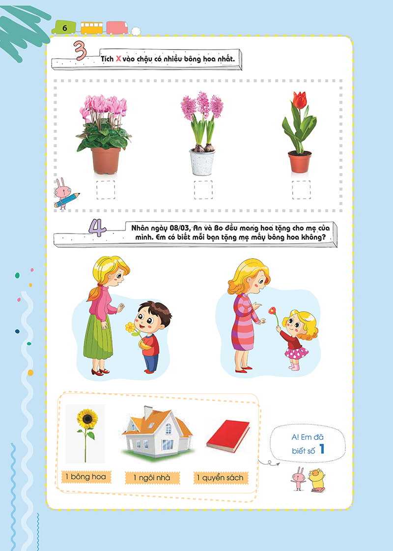 bộ pomath - toán tư duy cho trẻ em 4-6 tuổi - tập 1