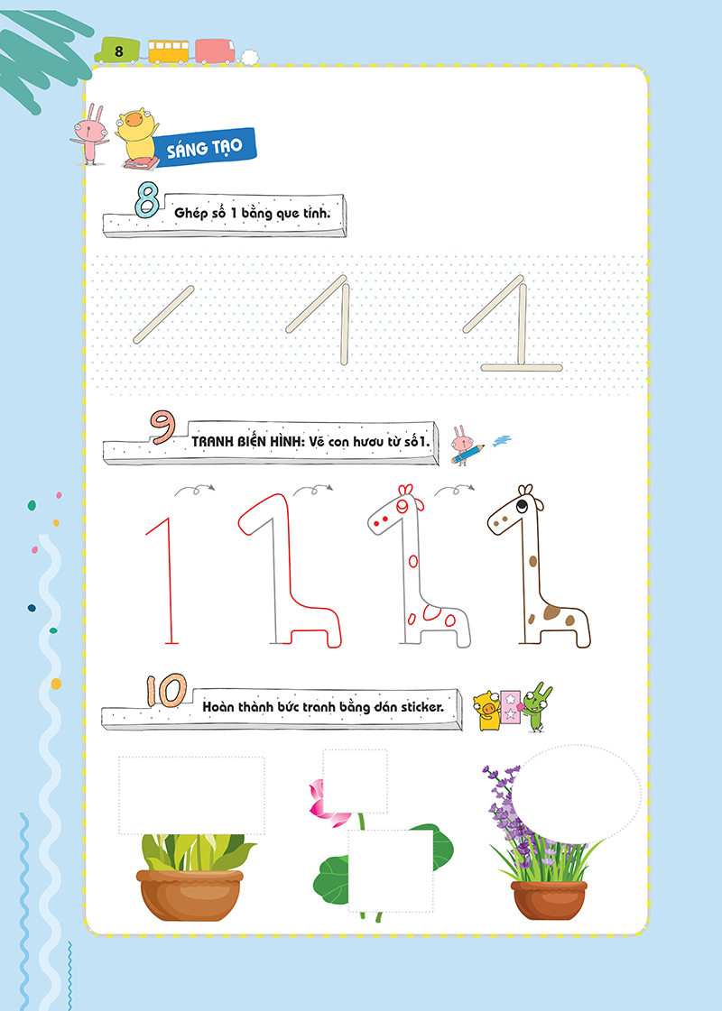 bộ pomath - toán tư duy cho trẻ em 4-6 tuổi - tập 1