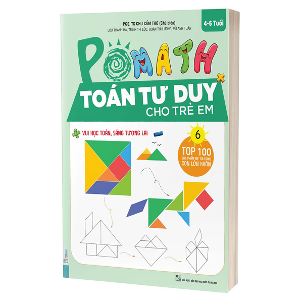 bộ pomath - toán tư duy cho trẻ em 4-6 tuổi - tập 6