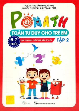 bộ pomath - toán tư duy cho trẻ em 6 - 7 tuổi (tập 1 + 2) (bộ 2 tập)