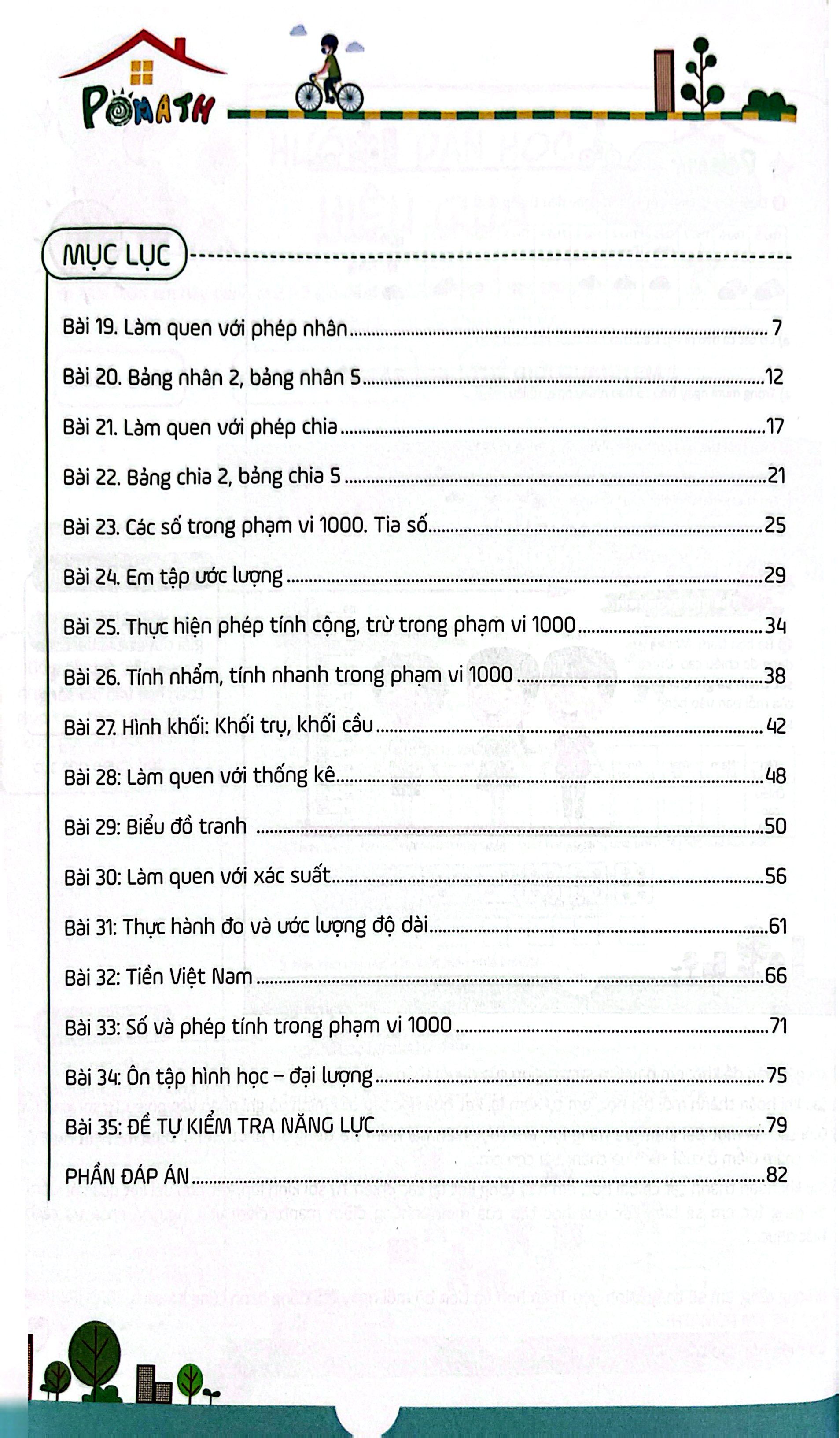 Bộ
						
										
										Pomath - Toán Tư Duy Cho Trẻ Em - 7-8 Tuổi - Tập 2