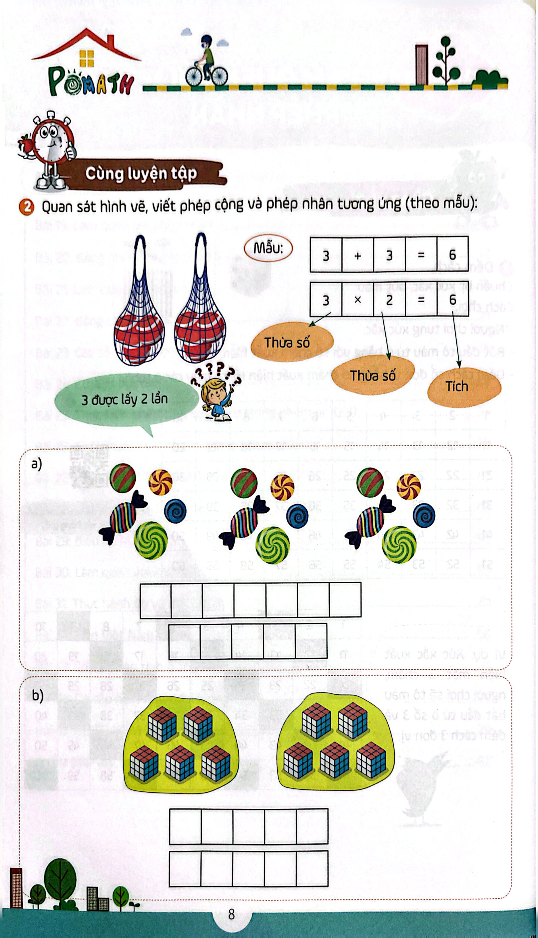Bộ
						
										
										Pomath - Toán Tư Duy Cho Trẻ Em - 7-8 Tuổi - Tập 2