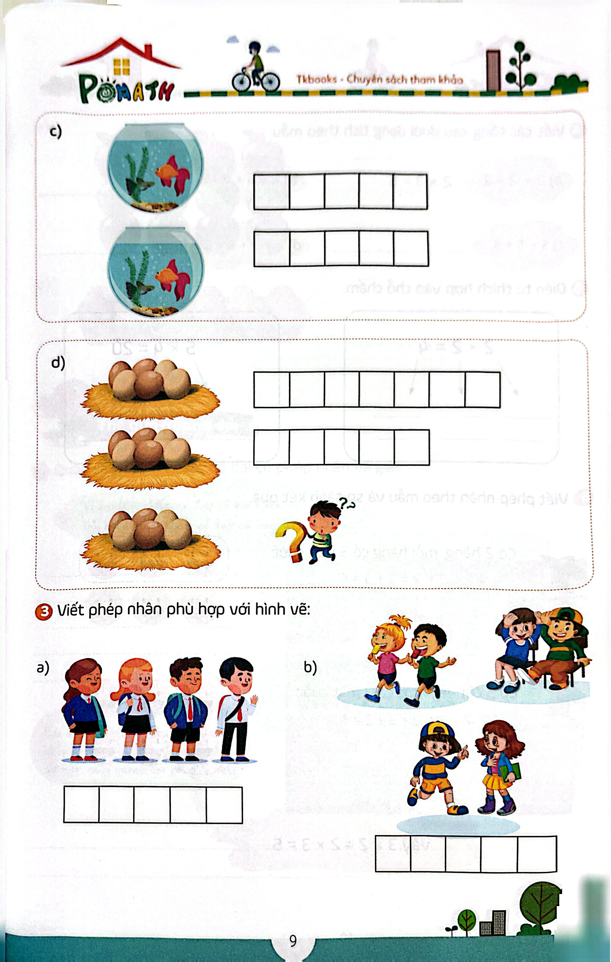 Bộ
						
										
										Pomath - Toán Tư Duy Cho Trẻ Em - 7-8 Tuổi - Tập 2