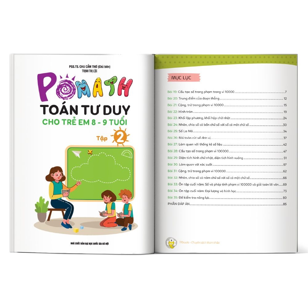 Bo
						
										
										Pomath - Toan Tu Duy Cho Tre Em - 8-9 Tuoi - Tap 2