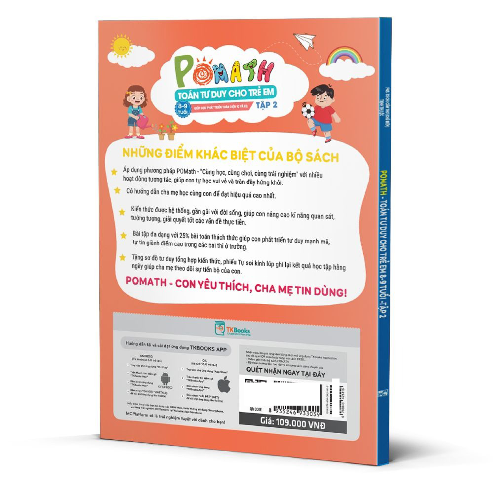 Bo
						
										
										Pomath - Toan Tu Duy Cho Tre Em - 8-9 Tuoi - Tap 2