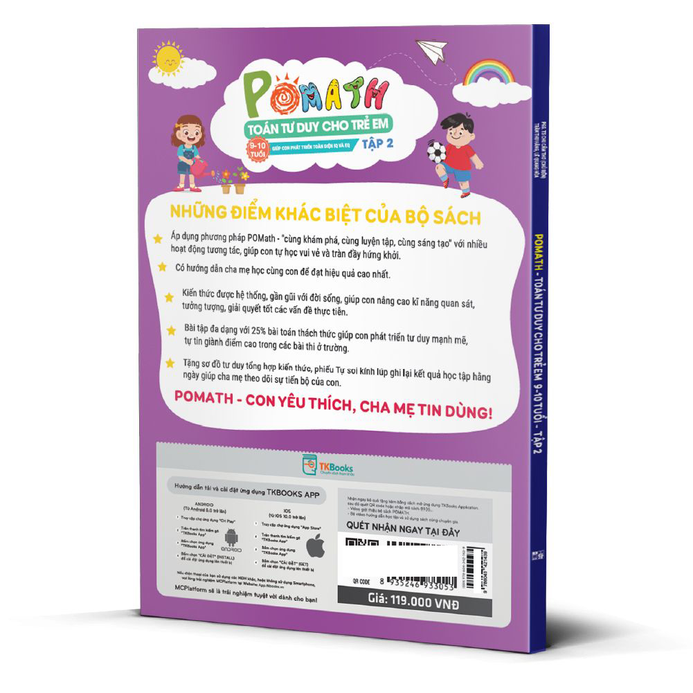 Bo
						
										
										Pomath - Toan Tu Duy Cho Tre Em - 9-10 Tuoi - Tap 2