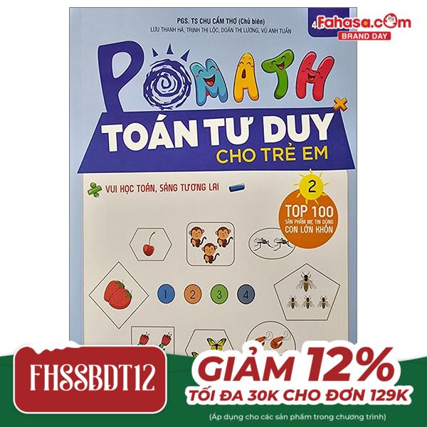 bộ pomath - toán tư duy cho trẻ em - tập 2 (4-6 tuổi)