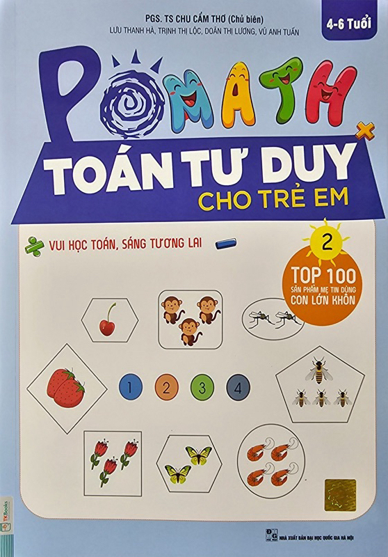 bộ pomath - toán tư duy cho trẻ em - tập 2 (4-6 tuổi)