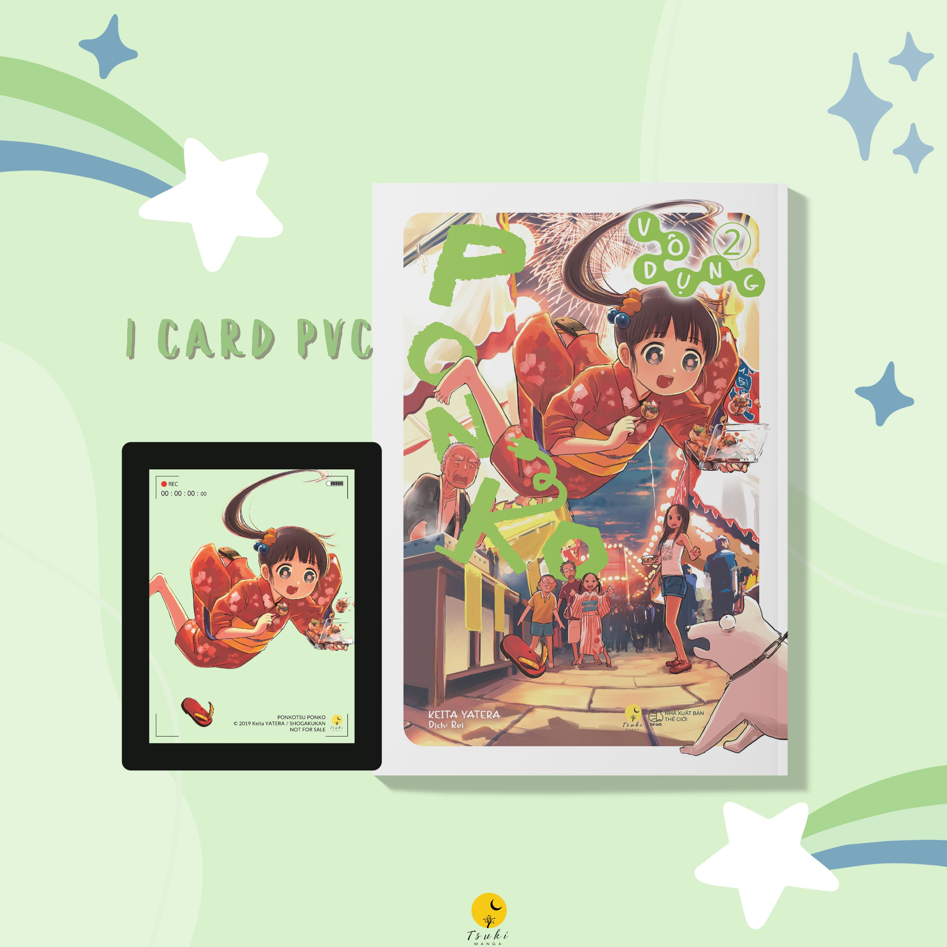 bộ ponko vô dụng - tập 2 - bản đặc biệt - tặng kèm card bo góc pvc