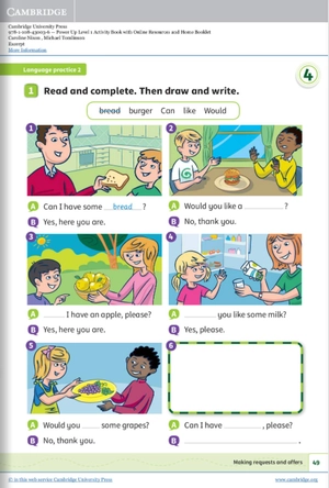 bộ power up level 1 activity book with online resources and home booklet