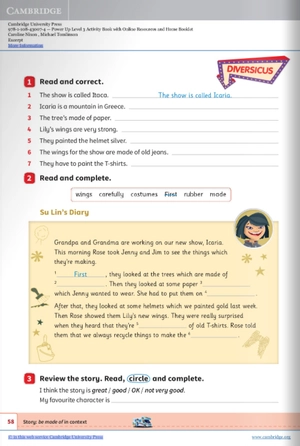 bộ power up level 3 activity book with online resources and home booklet