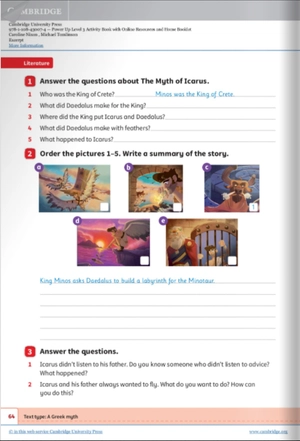 bộ power up level 3 activity book with online resources and home booklet