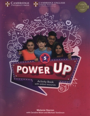 bộ power up level 5 activity book with online resources and home booklet