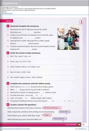 bộ power up level 5 activity book with online resources and home booklet