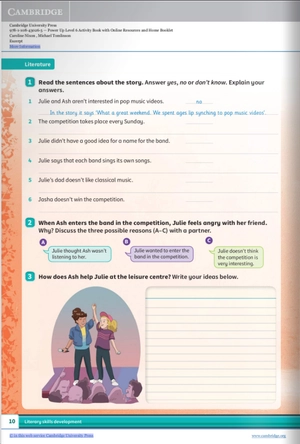 bộ power up level 6 activity book with online resources and home booklet