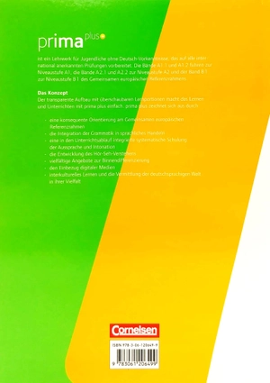 bộ prima plus a2: band 2 schülerbuch