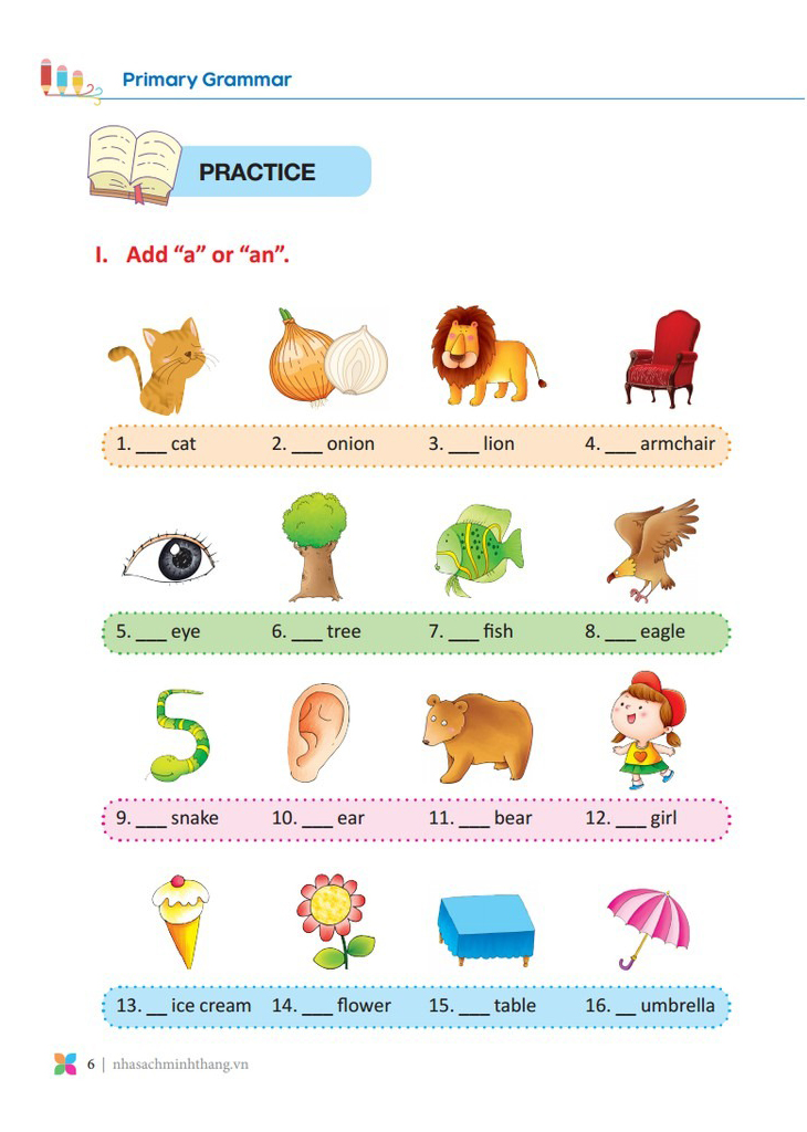 bộ primary grammar - ngữ pháp tiếng anh theo chủ đề lớp 3 - tập 1 (tái bản 2024)