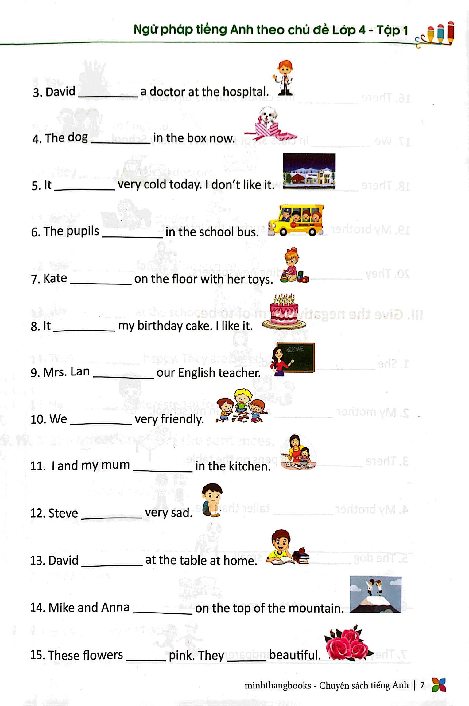 bộ primary grammar - ngữ pháp tiếng anh theo chủ đề lớp 4 - tập 1 (tái bản 2023)