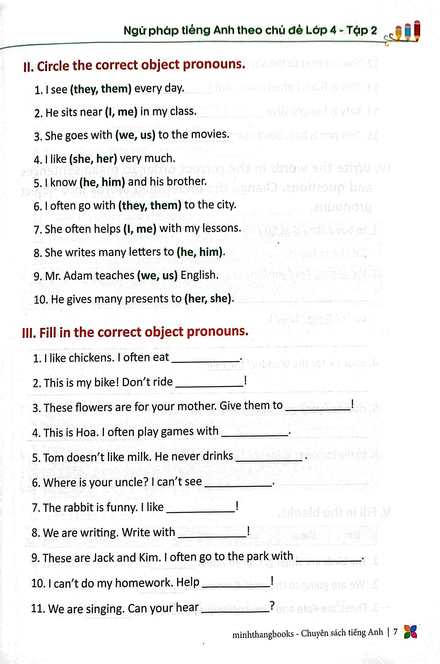 bộ primary grammar - ngữ pháp tiếng anh theo chủ đề lớp 4 - tập 2 (tái bản 2023)