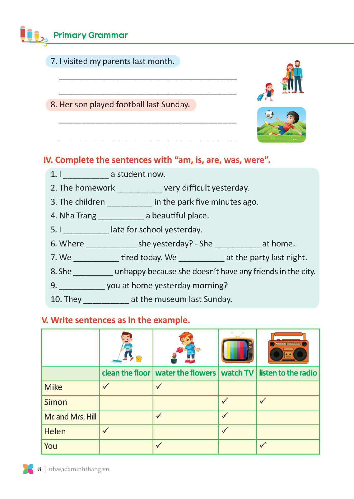 bộ primary grammar - ngữ pháp tiếng anh theo chủ đề lớp 5 - tập 2 (tái bản 2024)