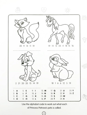 bộ princess sticker activity book 3