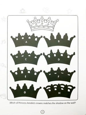 bộ princess sticker activity book 4