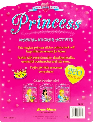 bộ princess sticker activity book 4