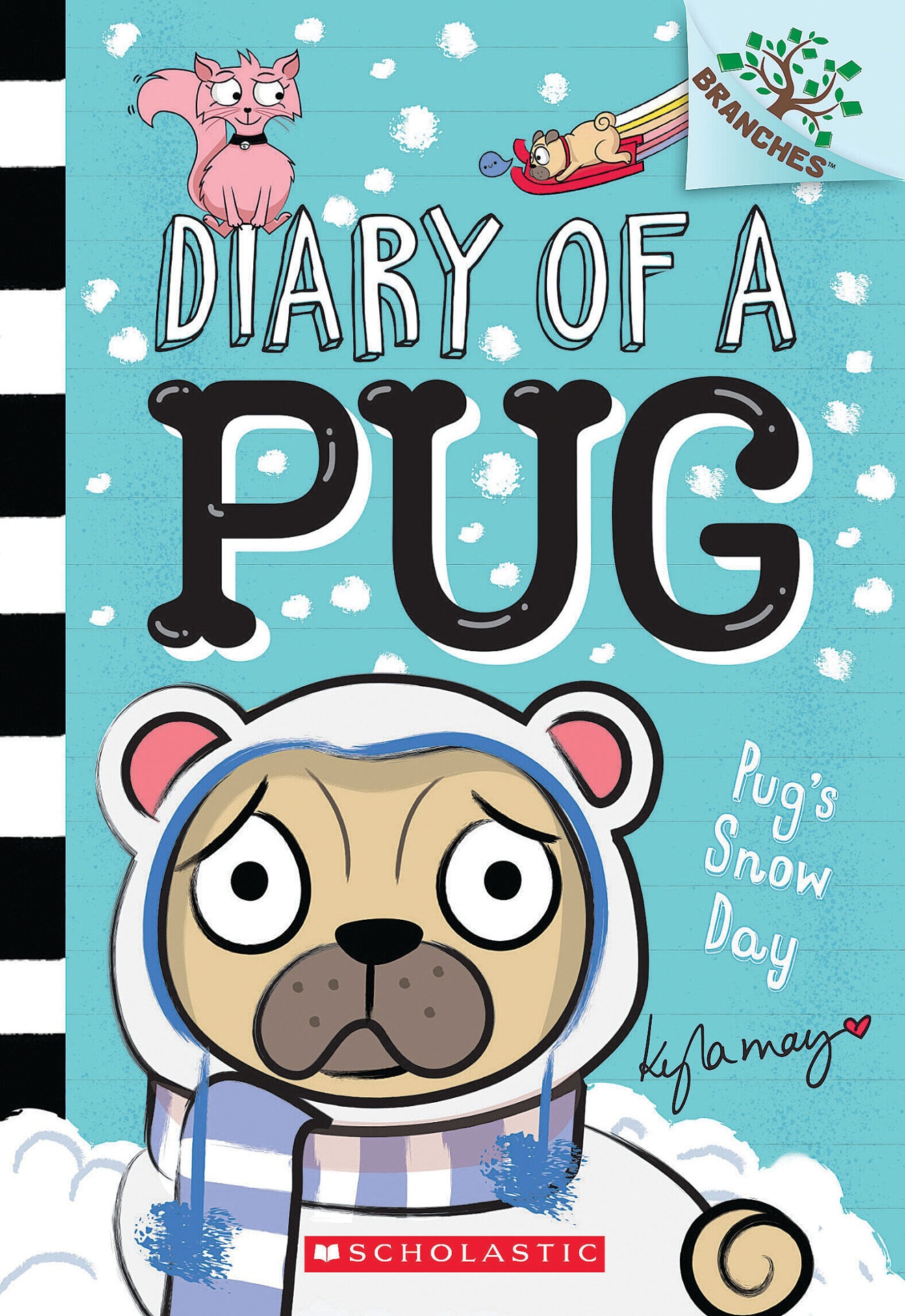 bộ pug's snow day: a branches book (diary of a pug #2), volume 2