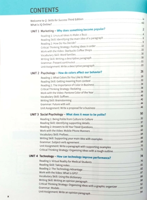 bộ q: skills for success: level 2: reading and writing student book with iq online practice - 3rd edition
