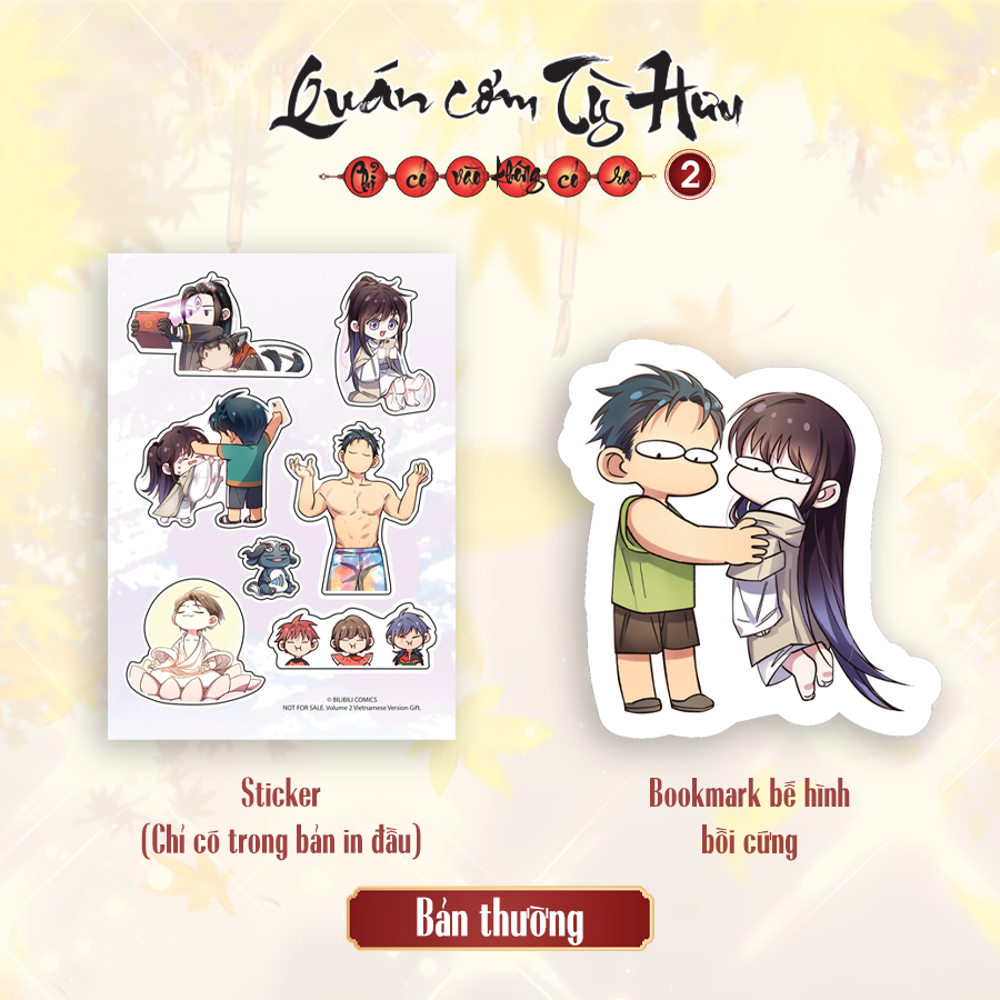 Bộ
						
										
										Quán Cơm Tỳ Hưu - Chỉ Có Vào Không Có Ra - Tập 2 - Tặng Kèm Sticker + Bookmark Bế Hình Bồi Cứng