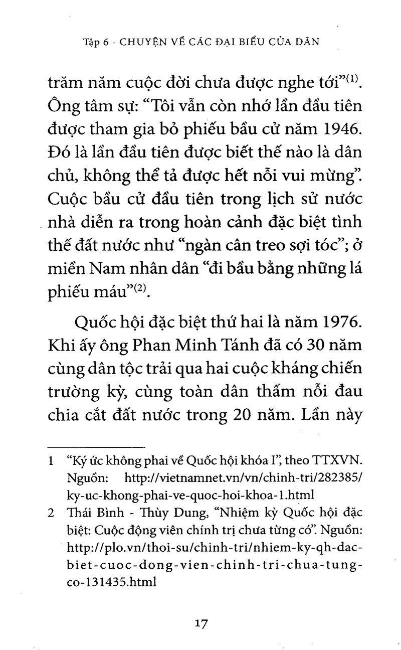 bộ quốc hội khóa 6 - chuyện về các đại biểu của dân (tập 6)