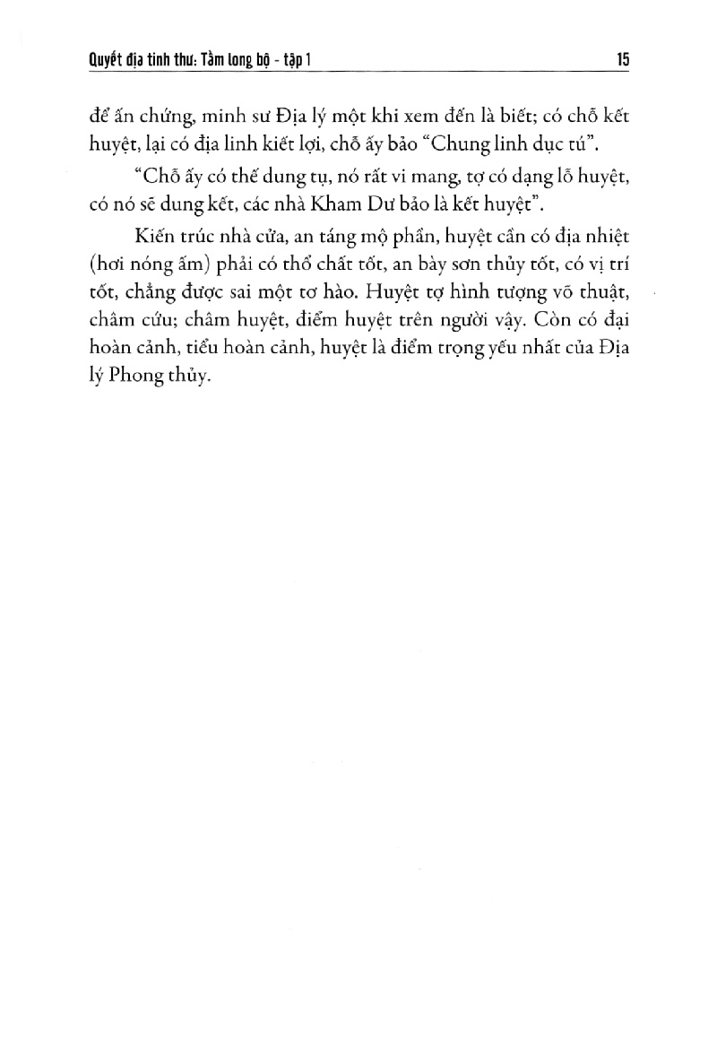 bộ quyết địa tinh thư - tầm long bộ 1