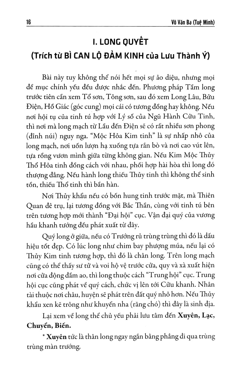 bộ quyết địa tinh thư - tầm long bộ 1