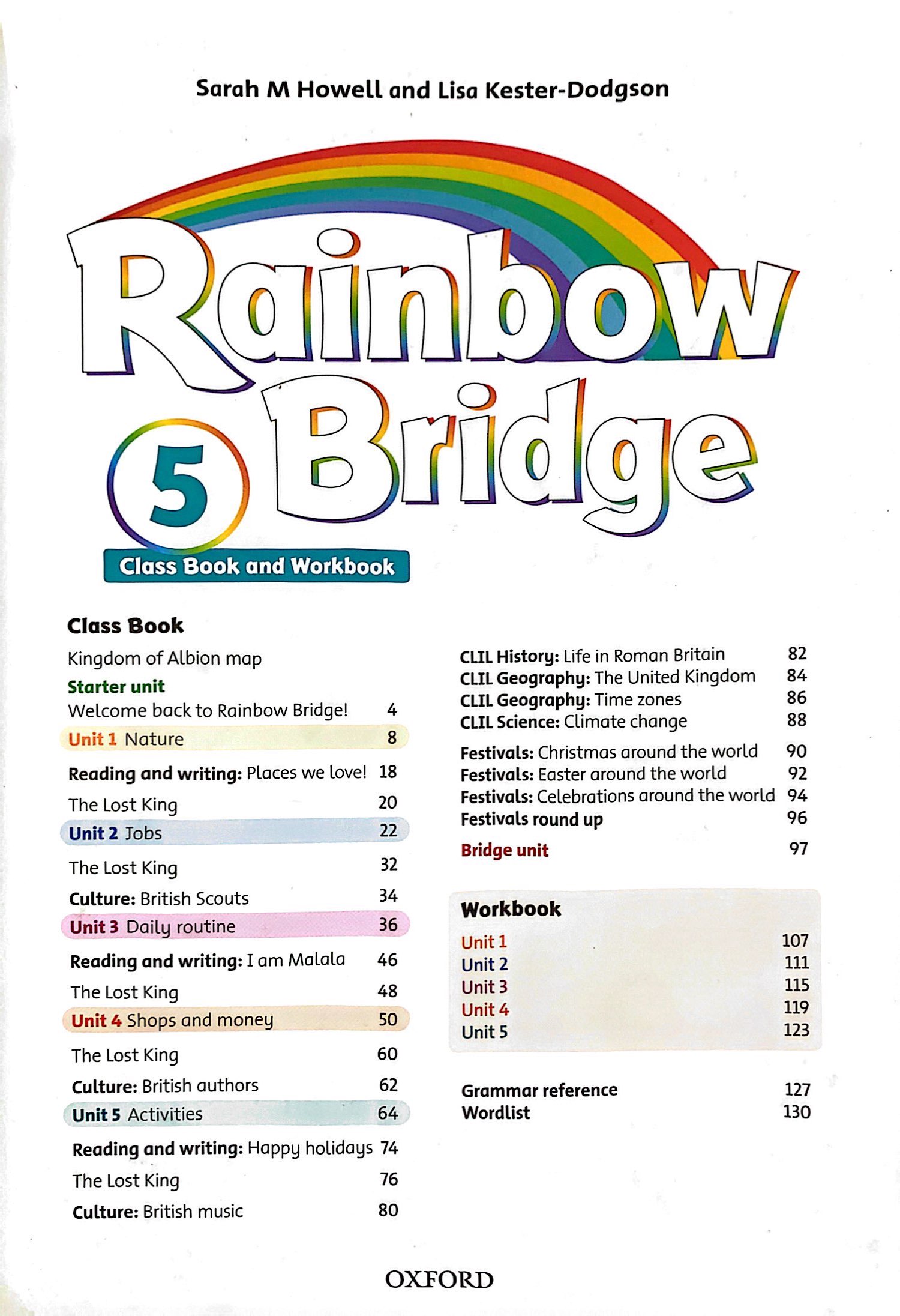 bộ rainbow bridge: level 5: student book and workbook