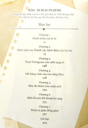 bộ re:zero - bắt đầu lại ở thế giới khác 14 - tặng kèm bookmark pvc in màu