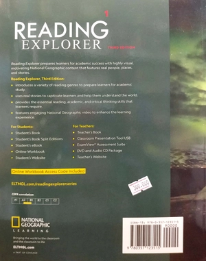 bộ reading explorer 1: student book and online workbook